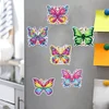 6 Stück Schmetterling - 5D DIY Bastel-Aufklebermagnet