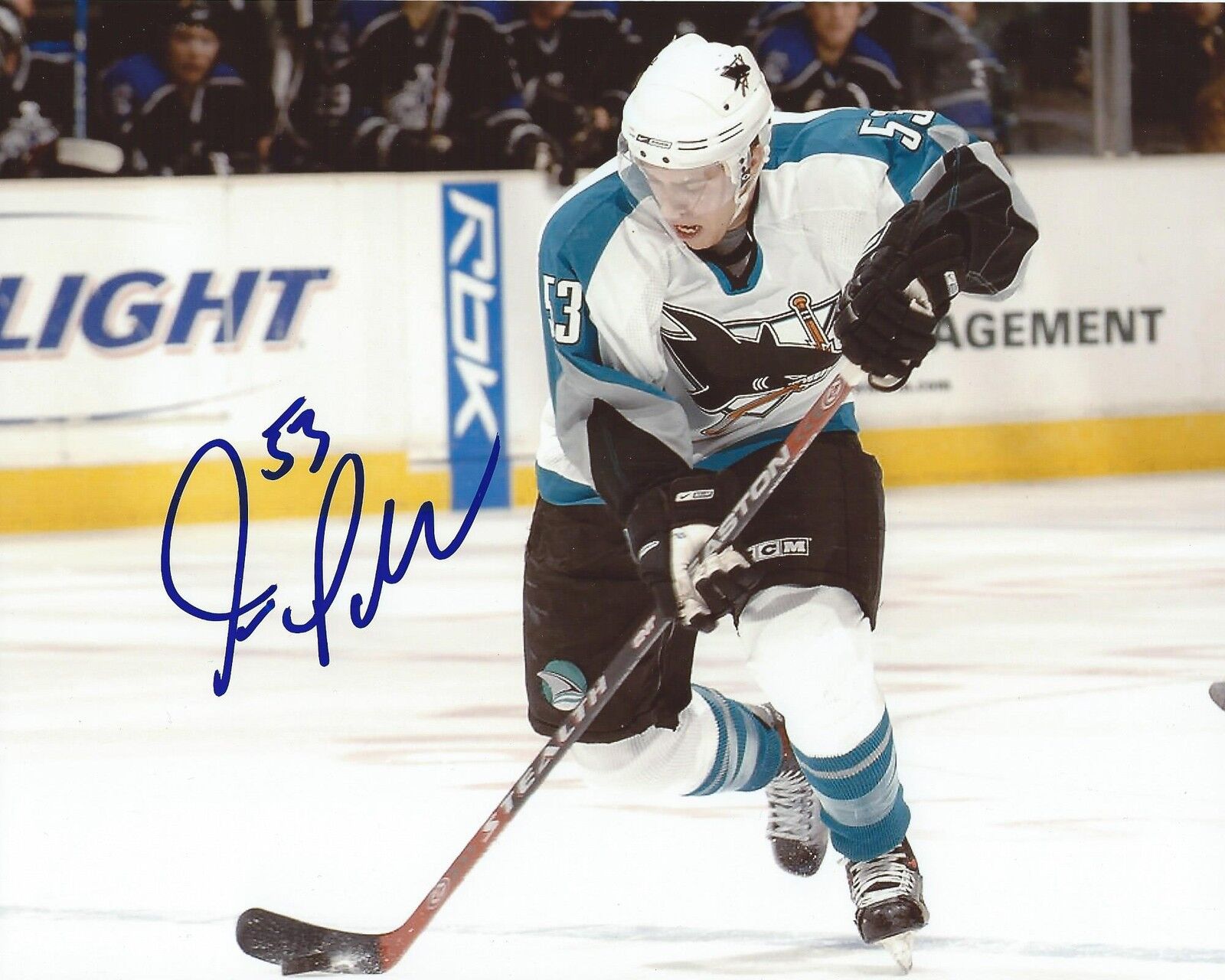 Joe Pavelski Signed 8x10 Photo Poster painting San Jose Sharks Autographed COA