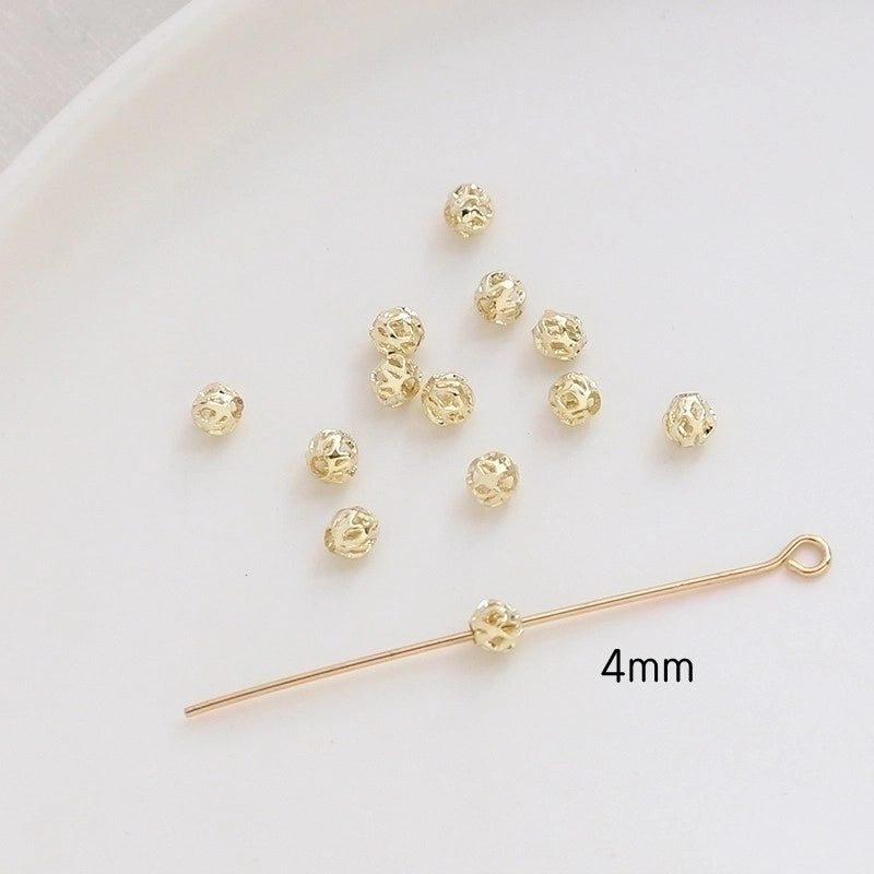 1 Piece Copper Solid Color Beads