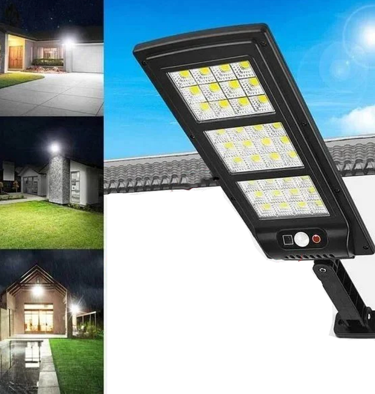 Solar LED Lamp 6000K Street Light with Remote Control