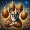 【Limited Stock Sale】Dog Paw-11CT Stamped Cross Stitch 45*45cm tapestrymarket
