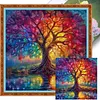 Color Life Tree-14CT Stamped Cross Stitch 40*40cm tapestrymarket