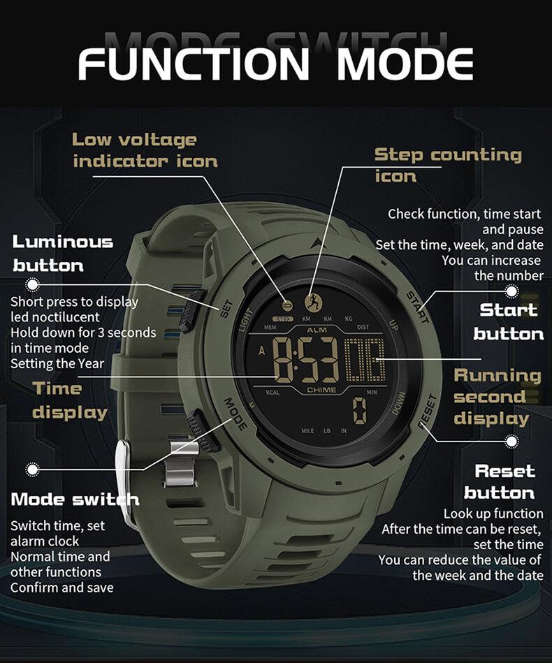 multi function digital watch