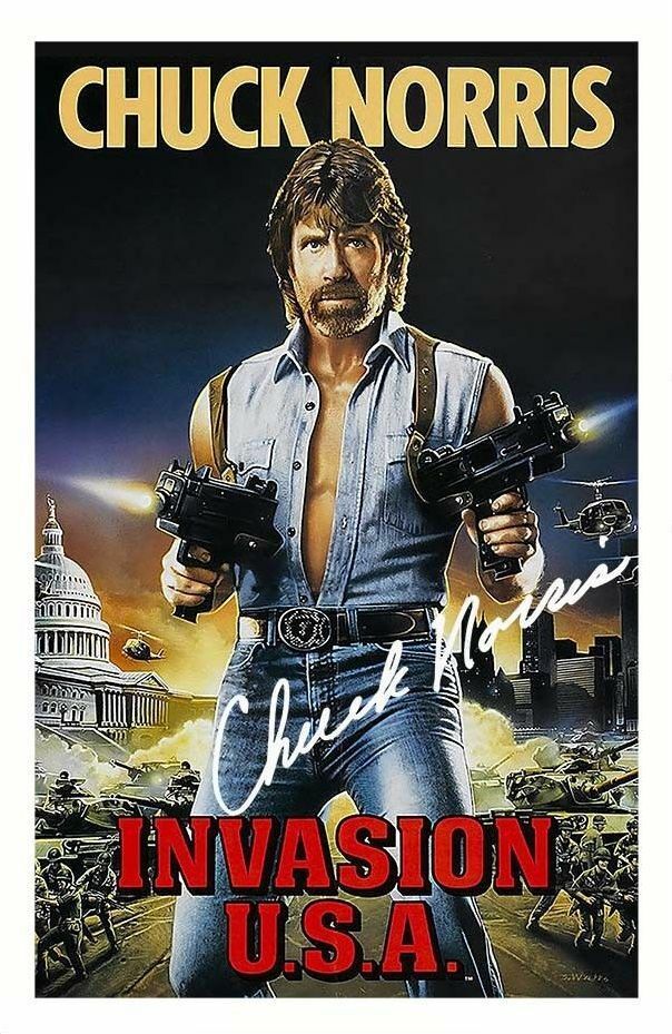 CHUCK NORRIS AUTOGRAPH SIGNED Photo Poster painting POSTER PRINT