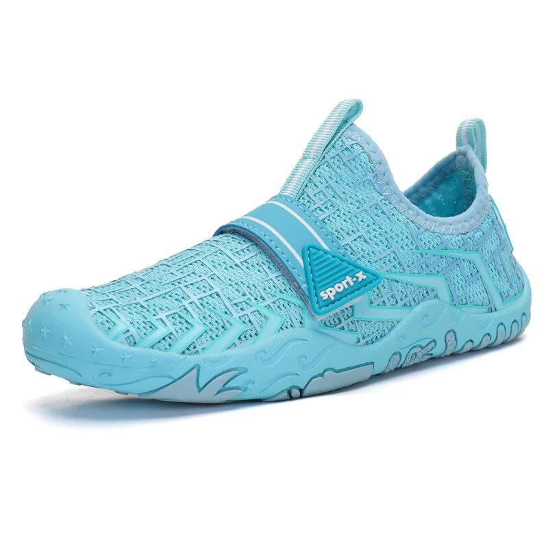school supplies  Children Aqua Shoes Solid Color  Barefoot Water Beach Wading Child Summer Non-Slip Sport Swimming Watersport Beach Shoes Kids