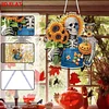 DIY Skull Acrylic Diamond Painting Hanging Ornaments