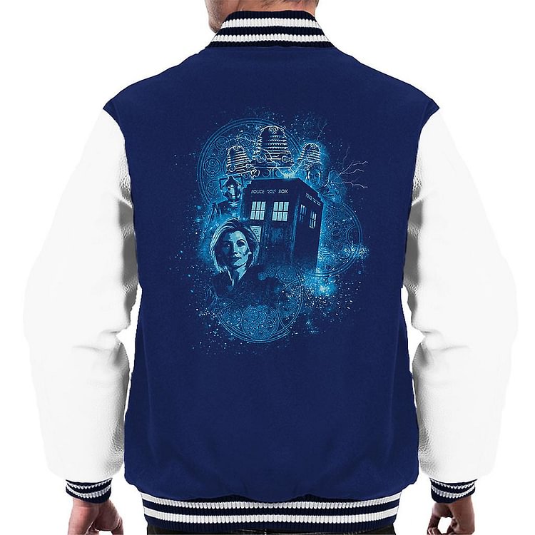 Doctor Who The Thirteenth Doctor Cyan Men's Varsity Jacket