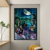 Pet Sematary Graveyard Cat Horror Movies-11CT Stamped Cross Stitch 40*60cm (Big Size)