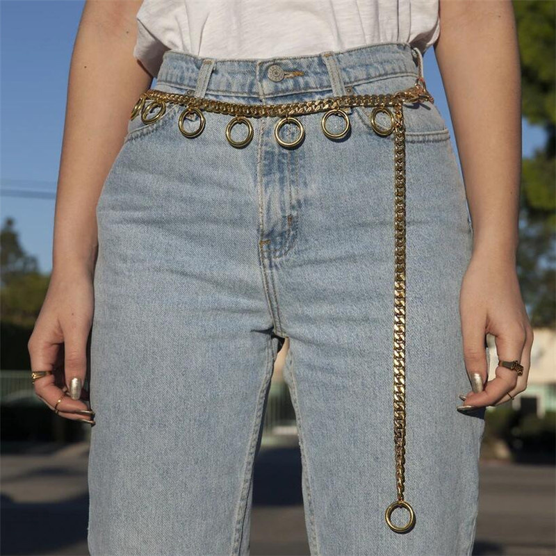 Fashion small ring pendant waist chain