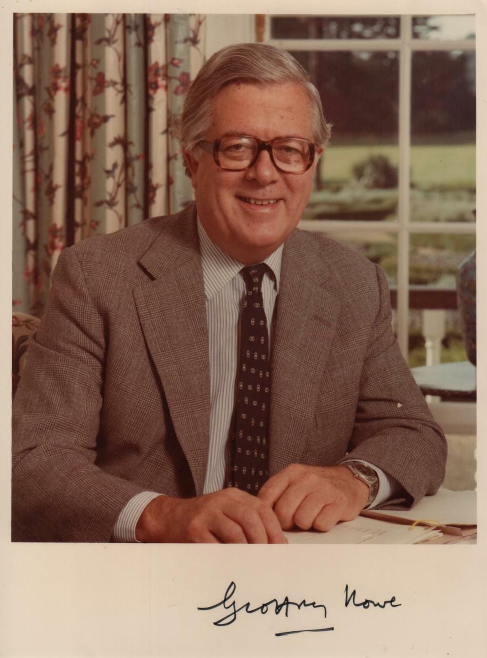 GEOFFREY HOWE Signed Photo Poster paintinggraph - British Deputy Prime Minister - Preprint