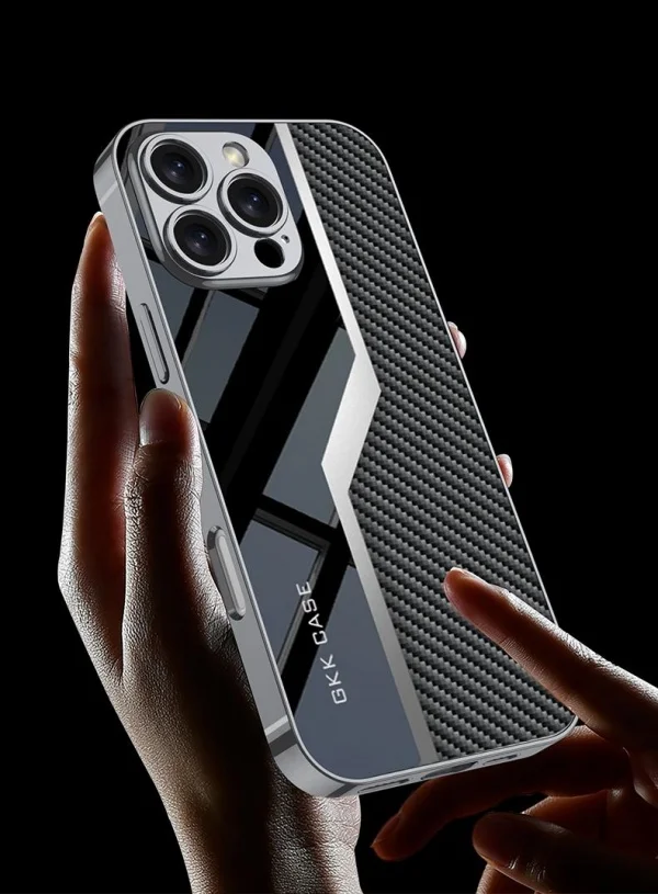 Electroplating Leather Apple Phone Case