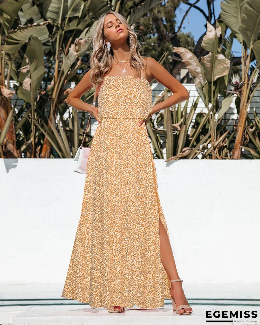 Bohemian holiday cotton floral dress | EGEMISS