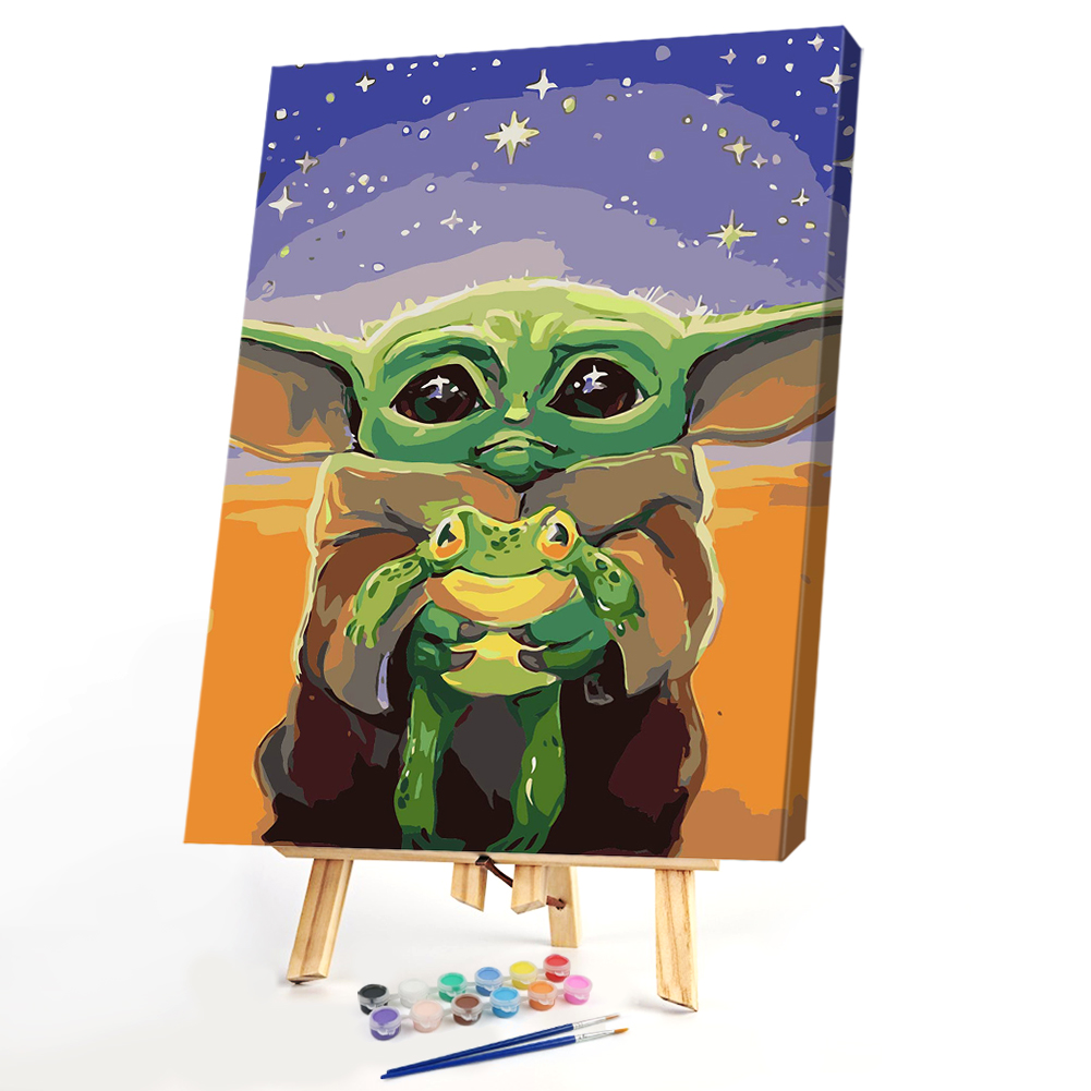 

40*50CM - Paint By Numbers - Yoda, 501 Original