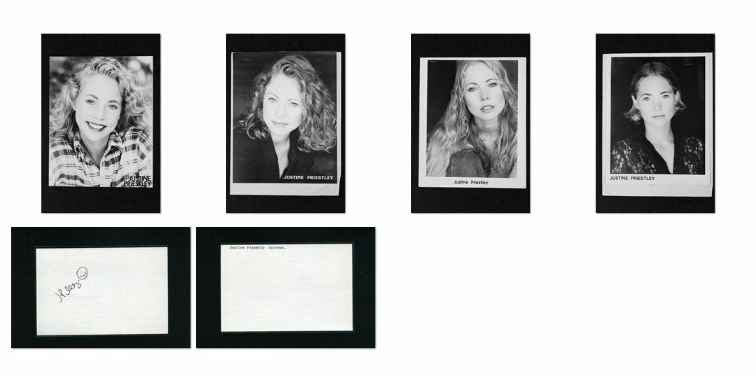 Justine Priestley - Signed Autograph and Headshot Photo Poster painting set - Melrose Pl.