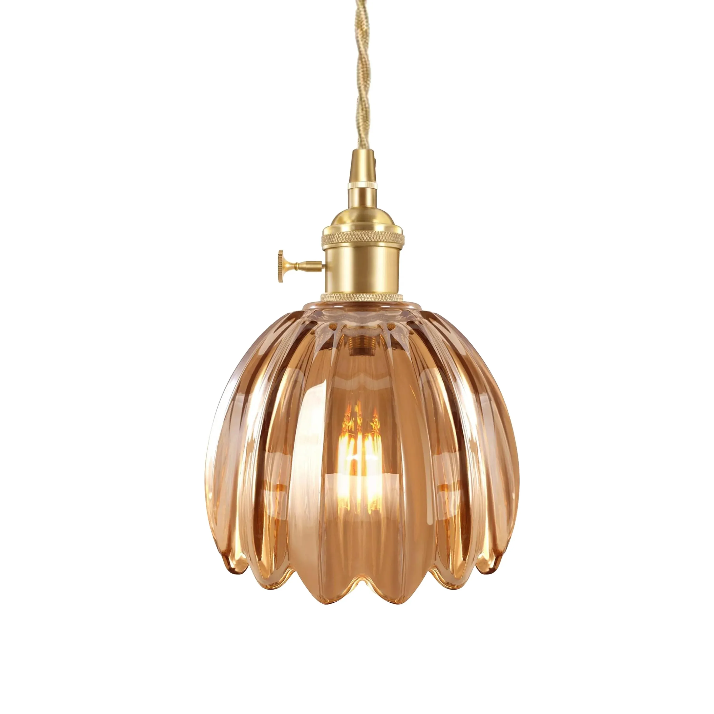 Japanese Retro Glass Flower Pendant Light G126