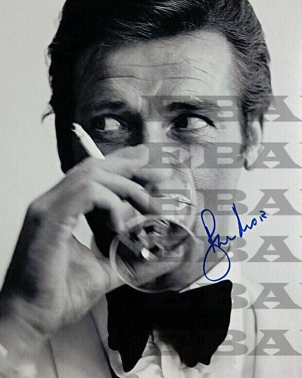 Roger Moore James Bond 007 Autographed Signed 8x10 Photo Poster painting Reprint