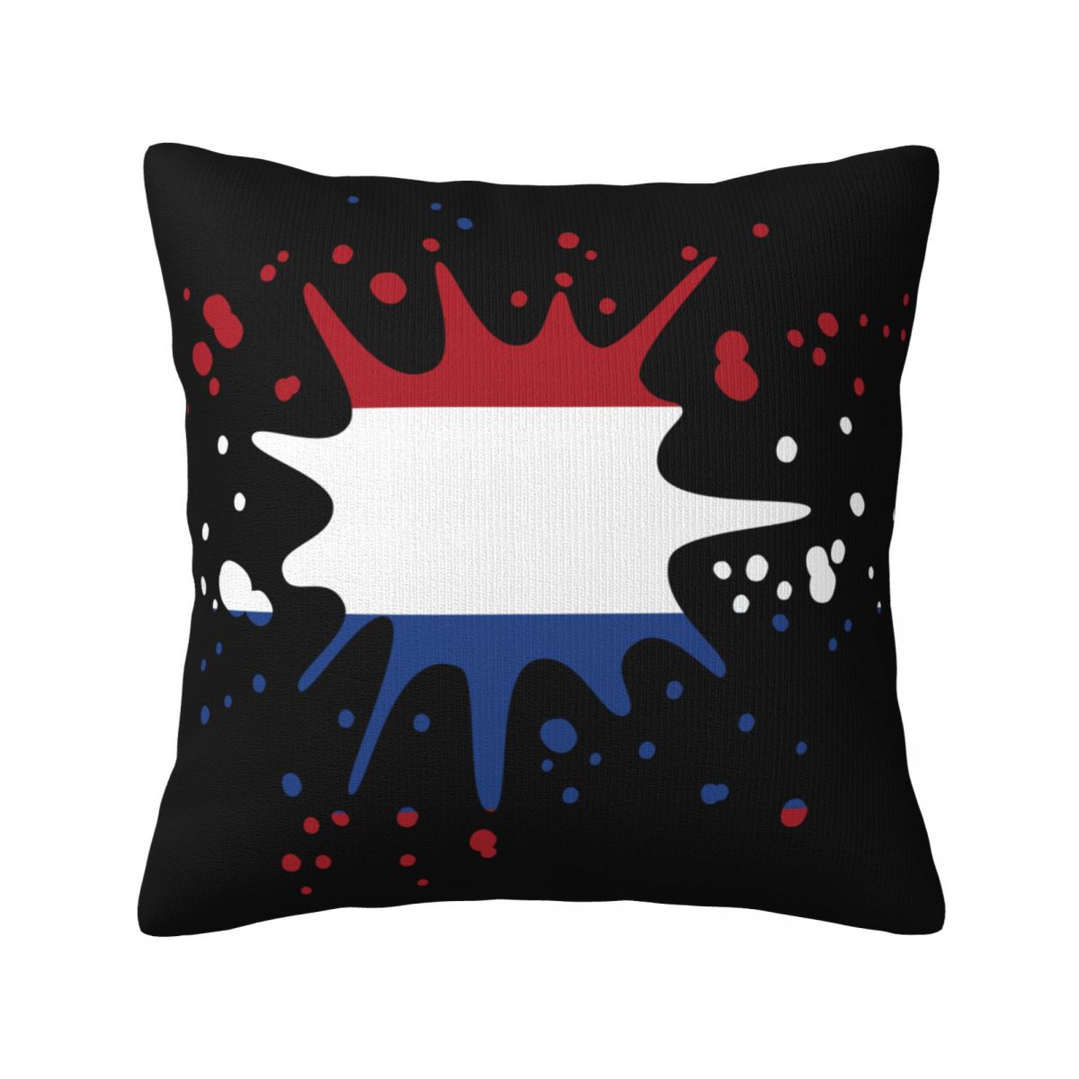 Netherlands Ink Spatter Throw Pillows 18 x 18 inch