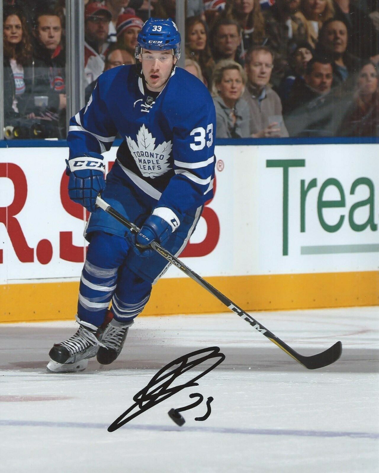 Frederik Gauthier Signed 8x10 Photo Poster painting Toronto Maple Leafs Autographed COA B