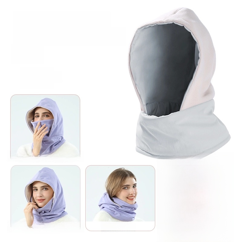 Ski Hat Head Cover Polar Fleece Scarf Scarf Face Protection Neck Integrated Cycling Cold-proof Outdoor Sports Warm