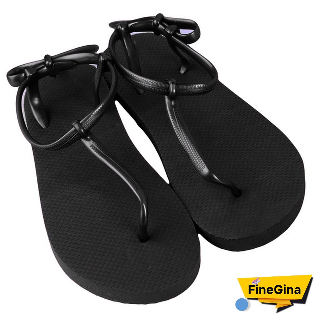 New Womens Flat Sandal T-strap Thong Flip Flops Shoe Summer Sandals Comfortable Non-Slip shoes