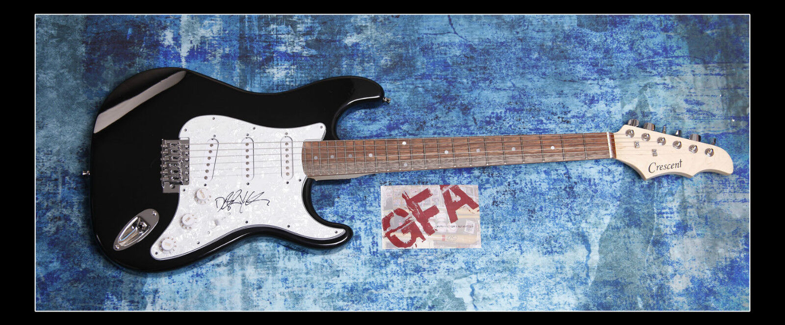 **GFA Sum 41 *DERYCK WHIBLEY* Signed Electric Guitar PROOF D3 COA**