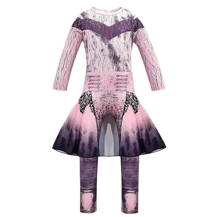 Audrey Descendants 3 Girls Catsuit Halloween Costume-Mayoulove