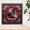 Club de rugby-Peinture diamant ronde abdominale partielle-40*40cm