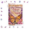 Orange Butterfly Blessing Diamond Painting Kits for Adults Beginners 30x40cm