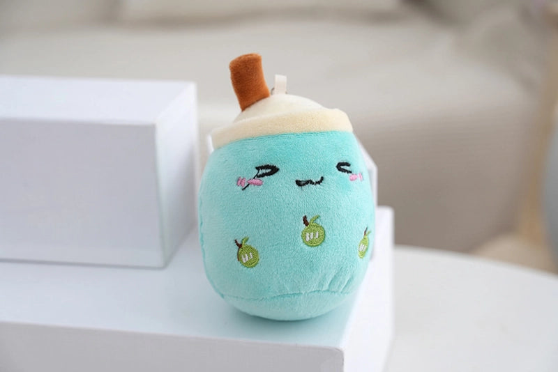 New Bubble Tea Cup Plush Toy Doll Bag Accessories Key Chain Milk Tea Shop Small Gifts
