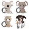 Stuffed Dog Toys Durable Plush Dog Toy with Crinkle Paper Cute Elephant Squeaky Dog Toy,Dog Chew Toys for Medium Large Breed