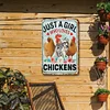 Just A Girl Who Loves Chickens - Metal Tin Signs(8*12Inch/12*16Inch) - Animal