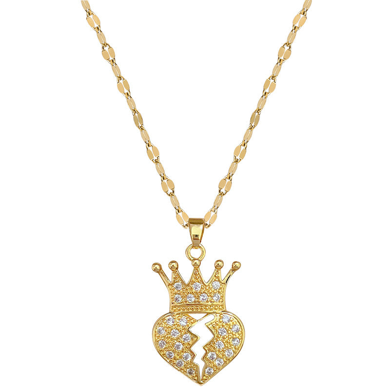 Moon Geometric Stainless Steel Stainless Steel Necklaces