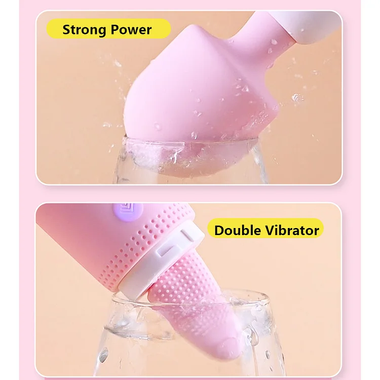 Vibrator Magic Stick Body Massager G-spot Clitoral Nipple Stimulator Soft Tongue Licking Female Masturbator