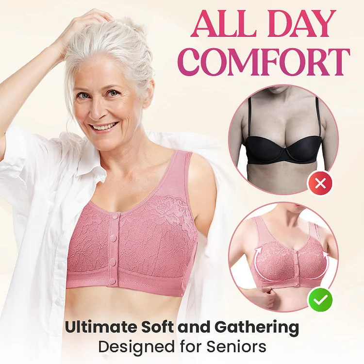 Comodo reggiseno modellante senza fili con chiusura frontale