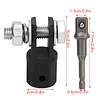 1/2inch Car Scissor Jack Adapter Scissor Jack Socket Drill Adapter for Or Double Hole Jacks