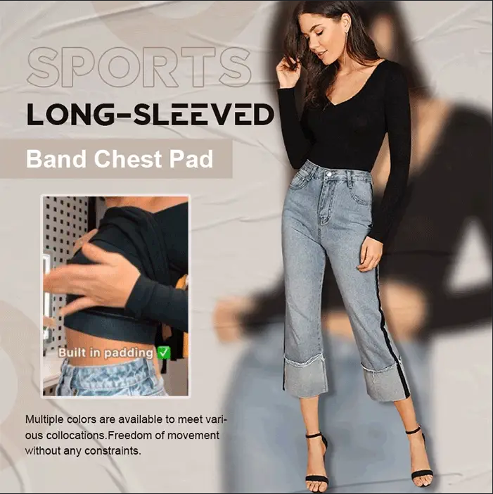 Sports Long-Sleeved Band Chest Pad