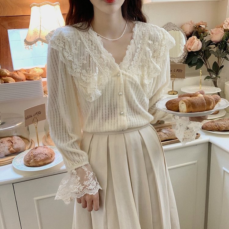 Fairy Tales Aesthetic Faerie Lace Cardigan QueenFunky