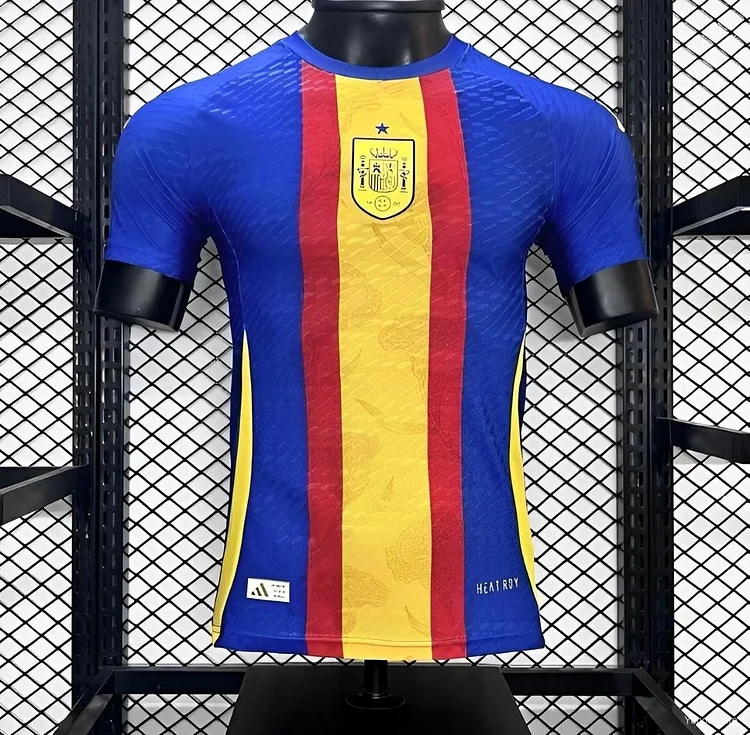 202024 Player Version Spain Euro Pre-match Training Jersey Uniform Jersey 1:1 Thai quality