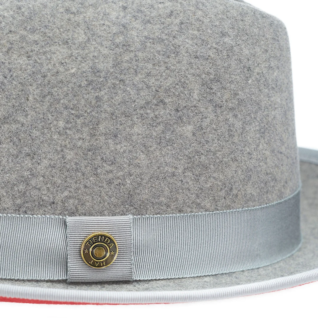 Classic Center-creased Fedora-King (Oxford Grey)