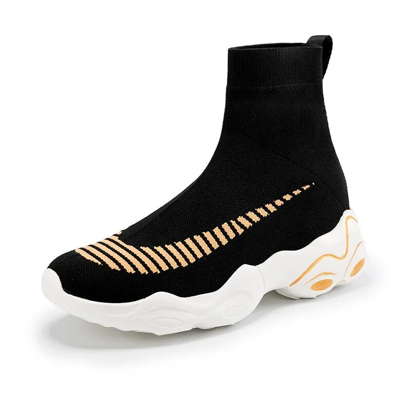 MWY Winter Short Plush High Top Socks Women Sneakers Casual Walking Shoes Unisex Platform Shoes Plus Size Zapatillas Mujer