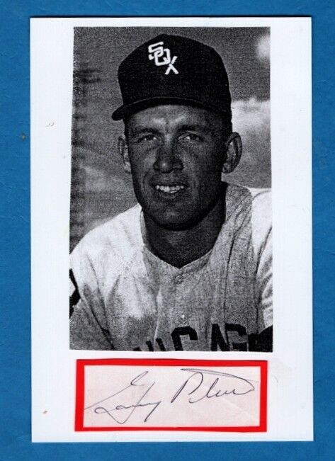 1962 GARY PETERS-CHICAGO WHITE SOX AUTOGRAPHED LETTER CUT W/Photo Poster painting