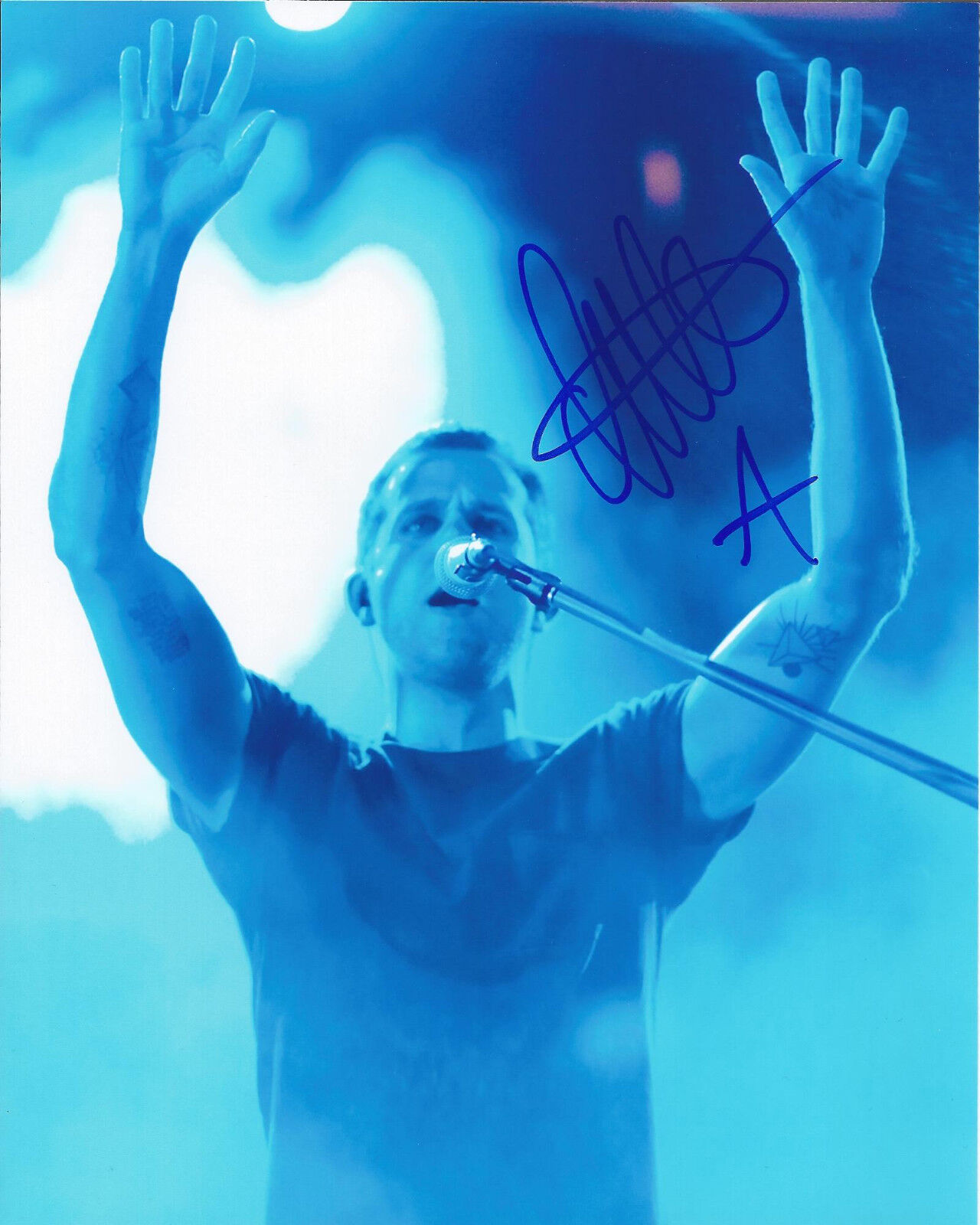 M83 BAND LEAD SINGER ANTHONY GONZALEZ HAND SIGNED AUTHENTIC 8X10 Photo Poster painting C W/COA