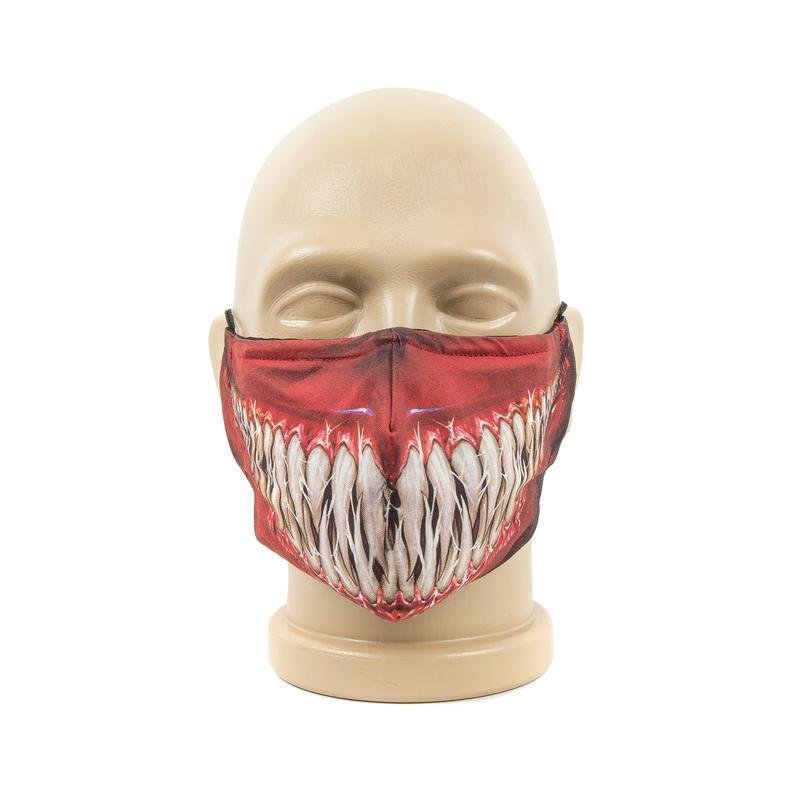 Venom Let There Be Carnage Eddie Brock Superhero Carnage Cletus Kasady Cosplay Costume Face Mask Adult Dustproof Washable Masks