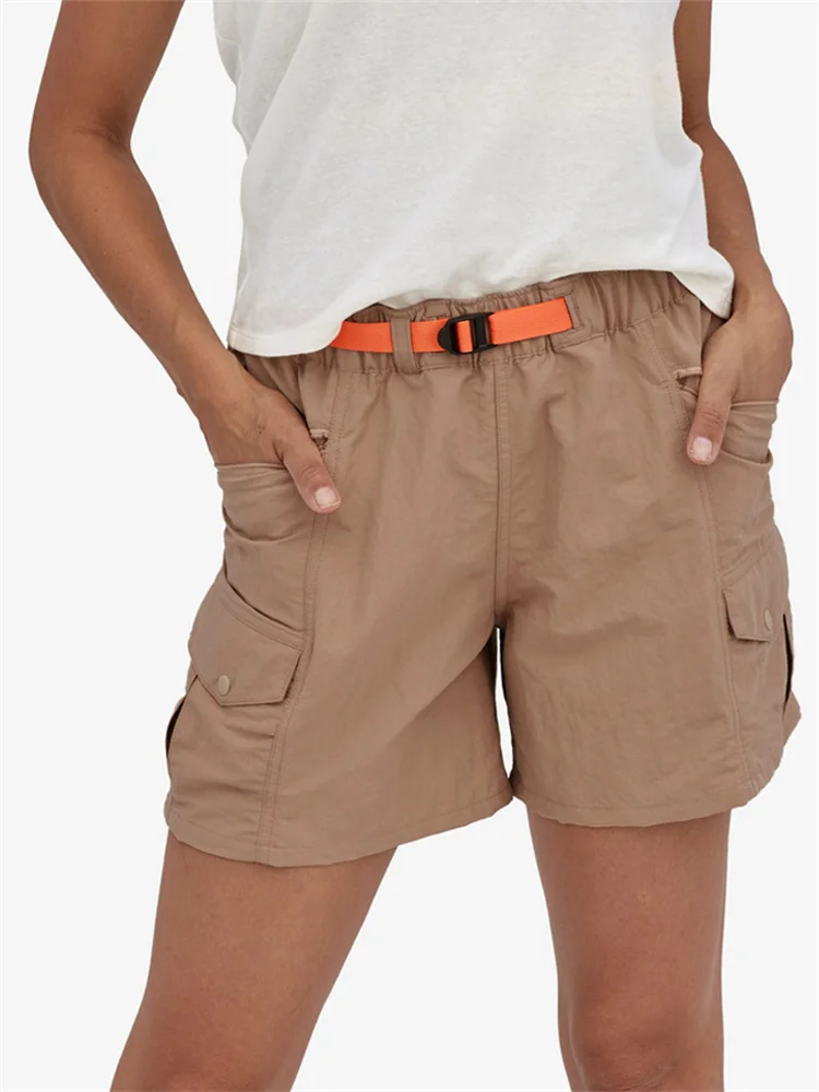 Multi Pocket Utility Cargo Shorts