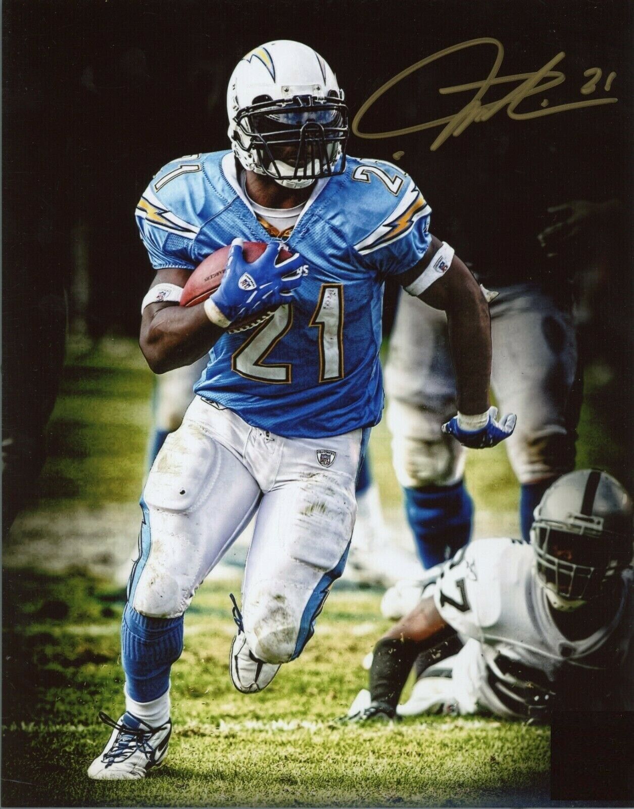 LaDainian Tomlinson Autographed Signed 8x10 Photo Poster painting ( HOF Chargers ) REPRINT