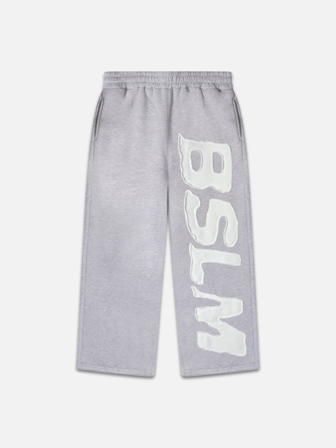 PATCHED SWEATPANTS CONCRETE