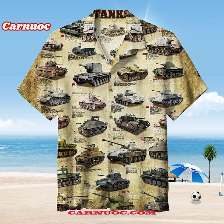 World War II Tanks |Unisex Hawaiian Shirt