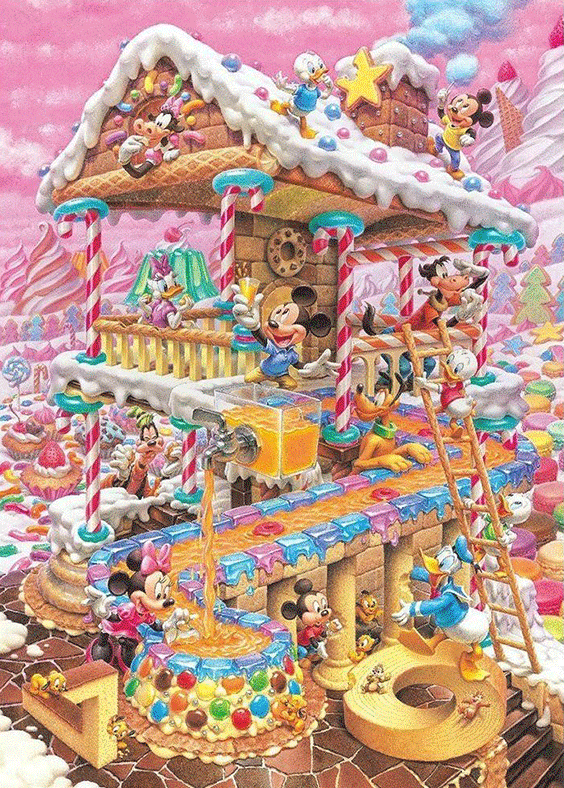 Diamond Painting Full Round Disney Mickey Amusement Park Candy