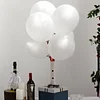 10 Pack | 12" White Latex LED Light Up Balloons