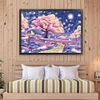 Under Cherry Trees-11CT Stamped Cross Stitch 81*62cm/31.89*24.41in(Big Size) tapestrymarket